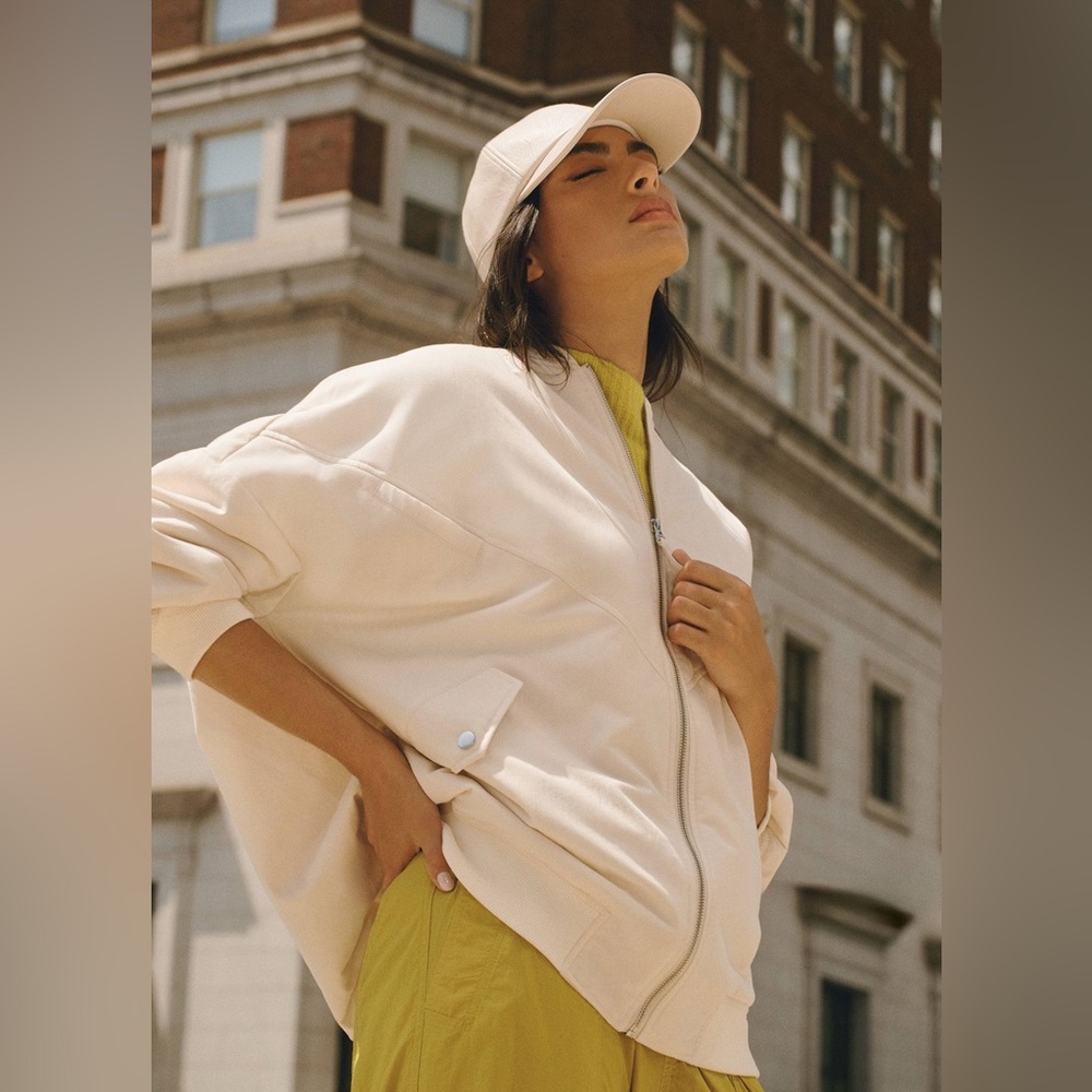 Anthropologie Oversized Bomber Jacket